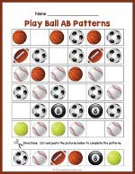 Balls AB Pattern Worksheet thumbnail