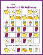 Breakfast AB Pattern Worksheet thumbnail