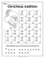 Christmas Addition Worksheet thumbnail