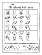 Christmas Pattern Worksheet thumbnail