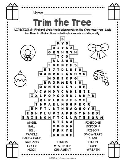 Christmas Word Search