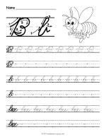 Cursive B Worksheet thumbnail