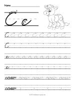 Cursive C Worksheet thumbnail