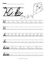 Cursive K Worksheet thumbnail