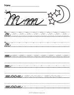 Cursive M Worksheet thumbnail