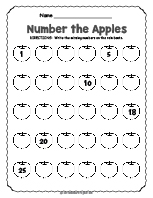 Fall Number Worksheet thumbnail