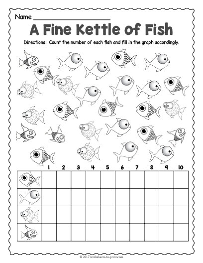 Fish Count and Graph Worksheet