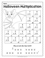 Halloween Multiplication Worksheet thumbnail