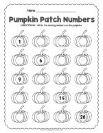 Halloween Number Worksheet thumbnail