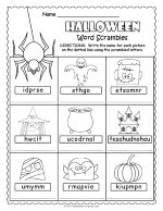 Halloween Word Scramble thumbnail