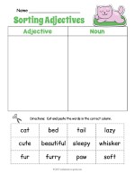 Kitty Adjective Sorting Worksheet thumbnail