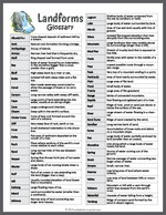 Landforms Glossary thumbnail