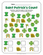 Saint Patricks Day Counting Worksheet thumbnail