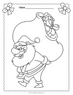 Santa Claus Coloring Page thumbnail