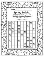 Spring Sudoku Worksheet thumbnail
