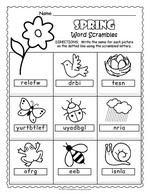 Spring Word Scramble thumbnail