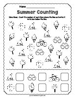 Summer Counting Worksheet thumbnail
