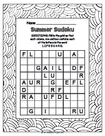 Summer Sudoku Worksheet thumbnail