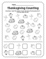 Thanksgiving Counting Worksheet thumbnail