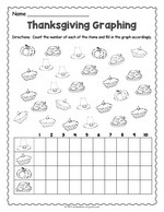 Thanksgiving Graphing Worksheet thumbnail
