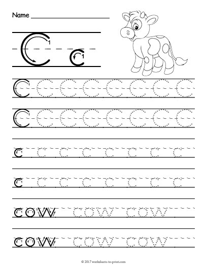 tracing-letter-c-worksheet