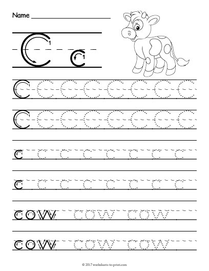 Tracing Letter C Worksheets - paringin-st2