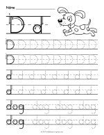 Tracing Letter D Worksheet thumbnail