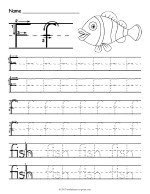 Tracing Letter F Worksheet thumbnail