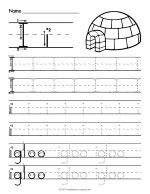 Tracing Letter I Worksheet thumbnail