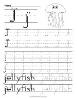 Tracing Letter J Worksheet thumbnail