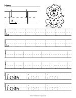 Tracing Letter L Worksheet thumbnail