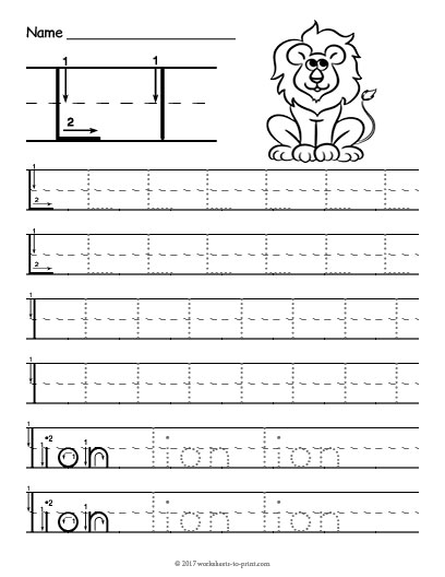 tracing-letter-l-worksheet