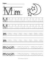 Tracing Letter M Worksheet thumbnail