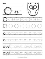 Tracing Letter O Worksheet thumbnail