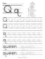 Tracing Letter Q Worksheet thumbnail