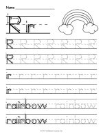 Tracing Letter R Worksheet thumbnail