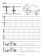 Tracing Letter T Worksheet thumbnail