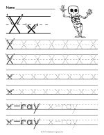 Letter a worksheet