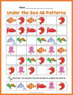 Under The Sea AB Pattern Worksheet thumbnail