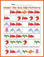 Under The Sea ABB Pattern Worksheet thumbnail