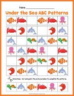 Under The Sea ABC Pattern Worksheet thumbnail