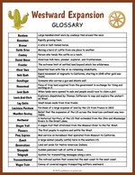 Westward Expansion Glossary thumbnail