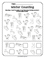 Winter Counting Worksheet thumbnail