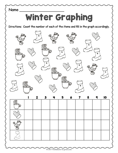 Free Winter Graphing Worksheet