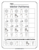 Winter Pattern Worksheet thumbnail