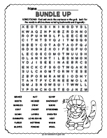 Winter Word Search Worksheet thumbnail